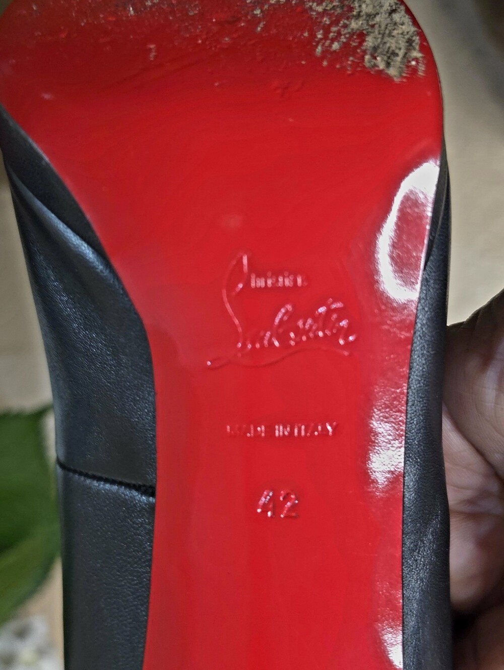 Christian Louboutin Simple 120 mm Nappa Black Leather Stiletto Pumps - Picture 6 of 10
